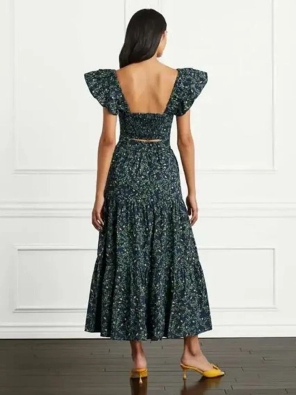 Hill House Home Alexa Top in Midnight Garden Print